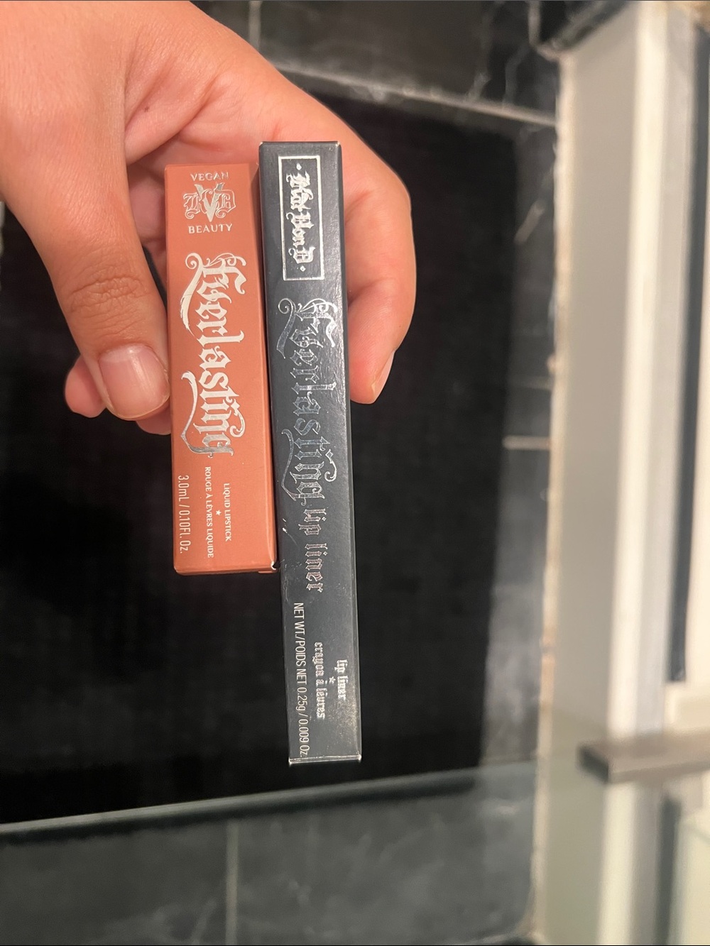 Kat Von D Lipstick and Lip Liner (Lolita)